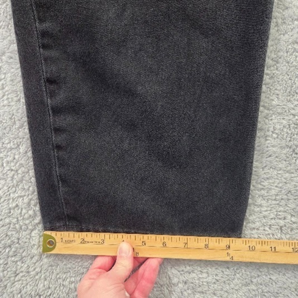 Levi's 550 Relaxed Fit Black Jeans Mens 54x32 Big & Tall 100% Cotton Denim Taper - Picture 11 of 14